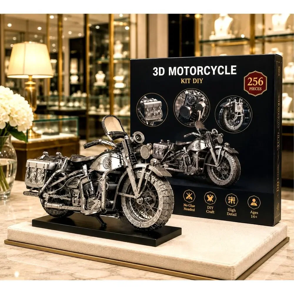 3D Metal Electric Motorcycle Kit - Do It Yourself